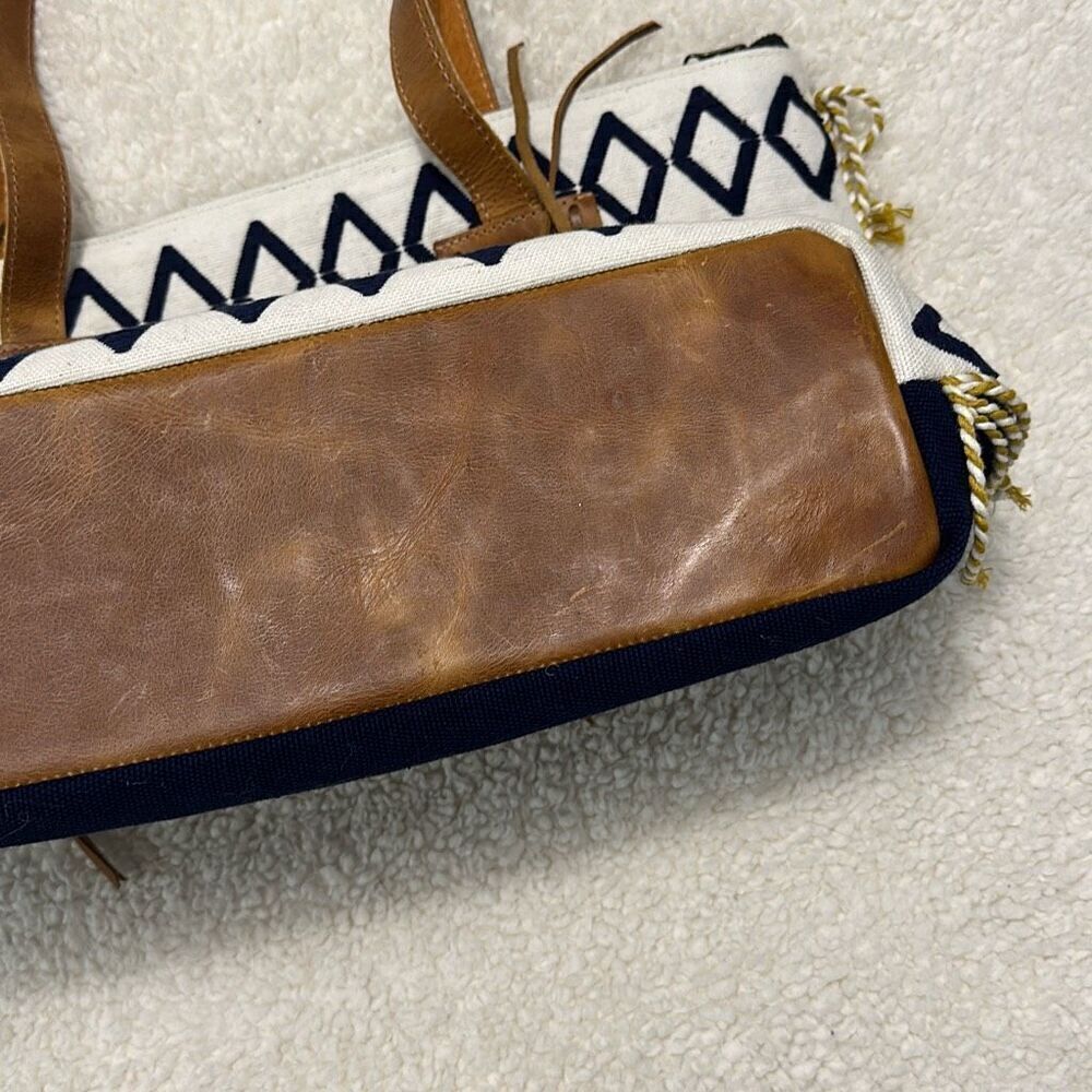 Noonday Collection Aventura Woven and Leather Tote Bag - Picture 6 of 13